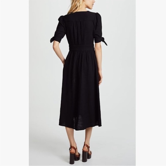 Free People Love of My Life Midi Dress Black (Small) - Picture 4 of 5